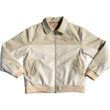 Lover Leather Jacket - Cream/Beige