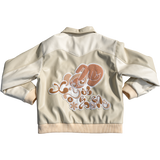 Lover Leather Jacket - Cream/Beige
