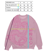 KnitDragée / Pull tissé - Rose